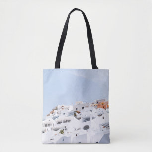 Santorini, greece tote bag
