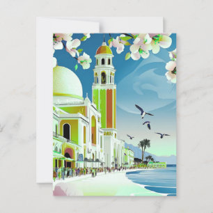Santorini Greece Travel Postcard Art, Santorini Po