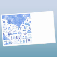 Santorini Greece Watercolor