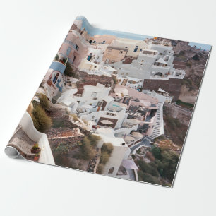 SANTORINI GREECE WRAPPING PAPER