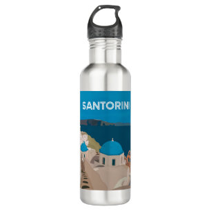 Santorini Greek Islands 710 Ml Water Bottle