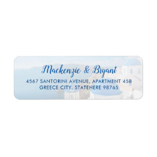 Santorini Greek Return Address