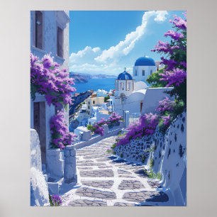 Santorini in Greece Poster