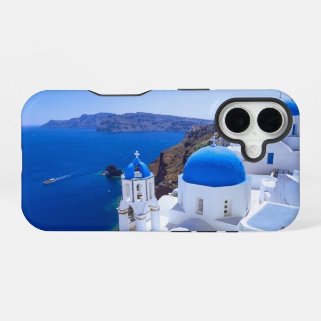 Santorini iPhone 16 Case (Back Horizontal)