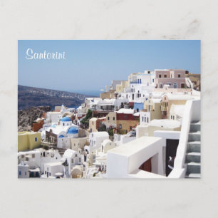 Santorini island Greece Postcard