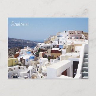 Santorini island Greece Postcard