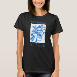 Santorini Island Traditional White Houses Orthodox T-Shirt