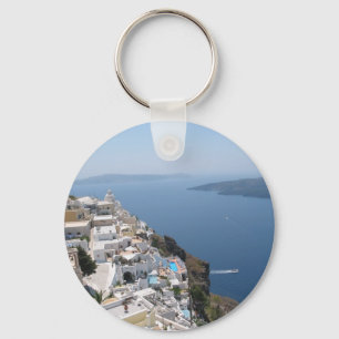 Santorini Keychain