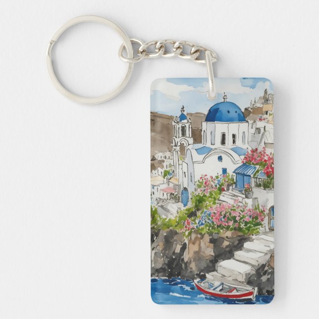 Santorini Keychain (Front)
