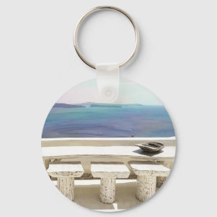 Santorini Keychain