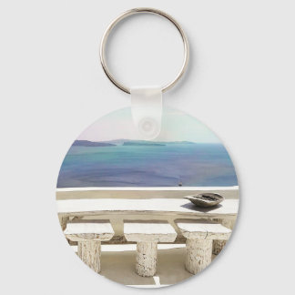 Santorini Keychain