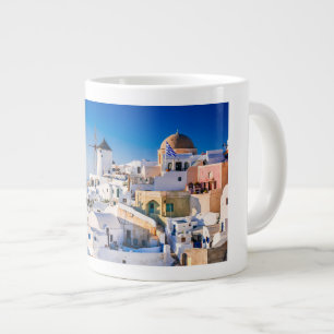 Santorini large coffee mug