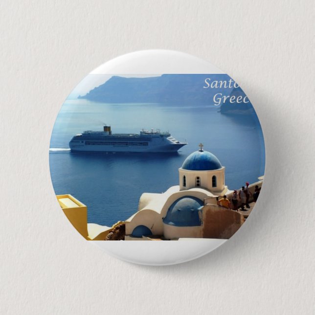 Santorini_Oia 2 Inch Round Button (Front)