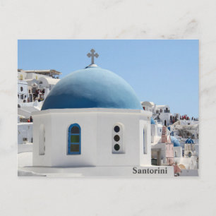 Santorini Oia Church Postcard
