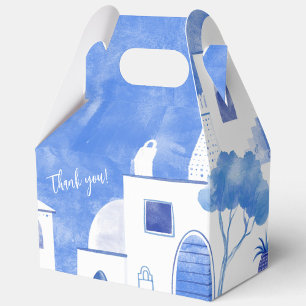 Santorini Oia Thank You Favor Box