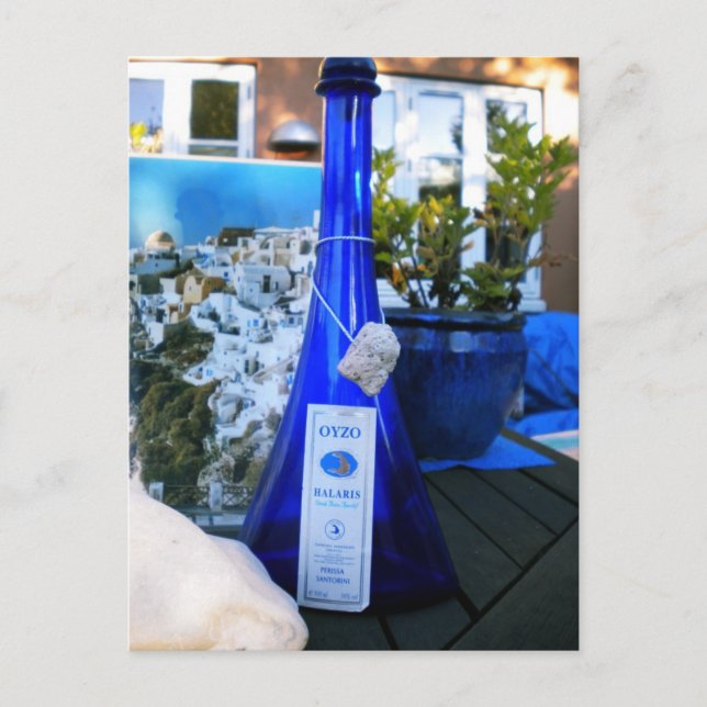 Santorini OYZO Photo Colette Guggenheim Postcard (Front)