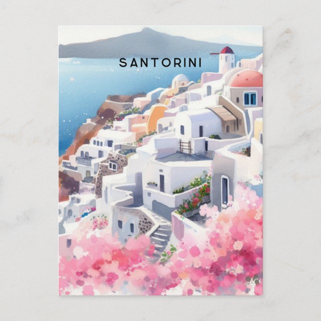 santorini postcard (Front)