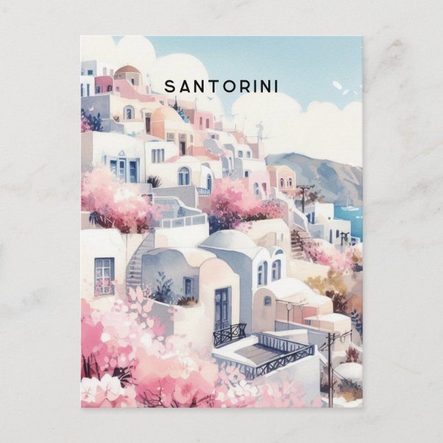 santorini postcard (Front)