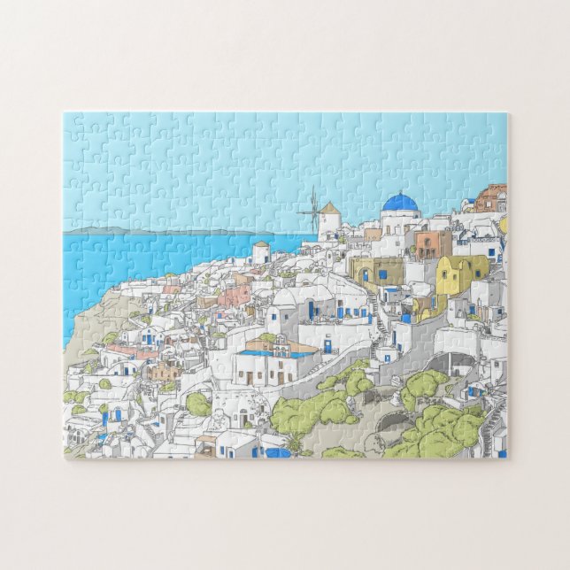 Santorini Puzzle (Horizontal)