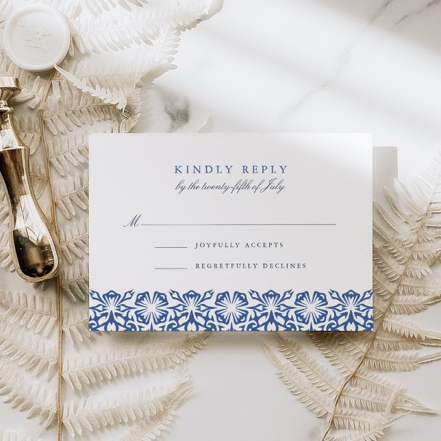 Santorini RSVP Card | Lapis (Creator Uploaded)