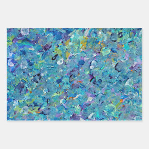 Santorini Sea Glass Wrapping Paper