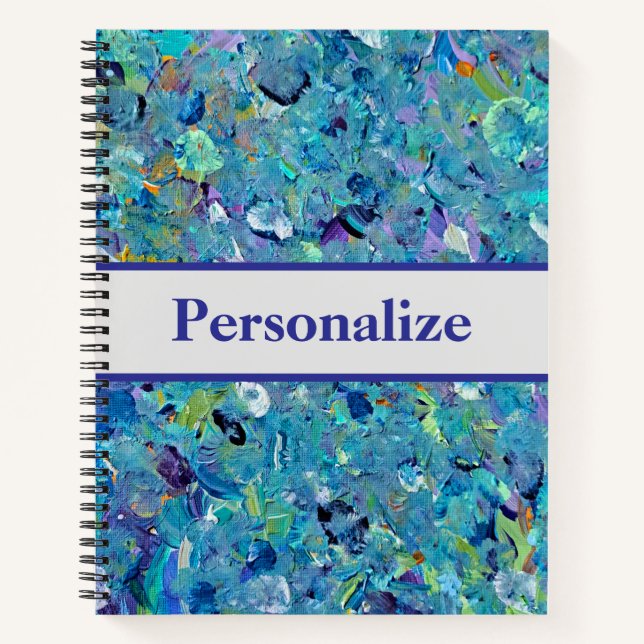 Santorini Seaglass Notebook (Front)