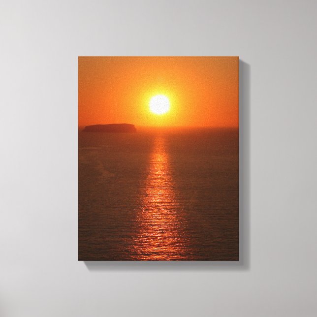 Santorini Sunset - Greek Island - Canvas Print (Front)