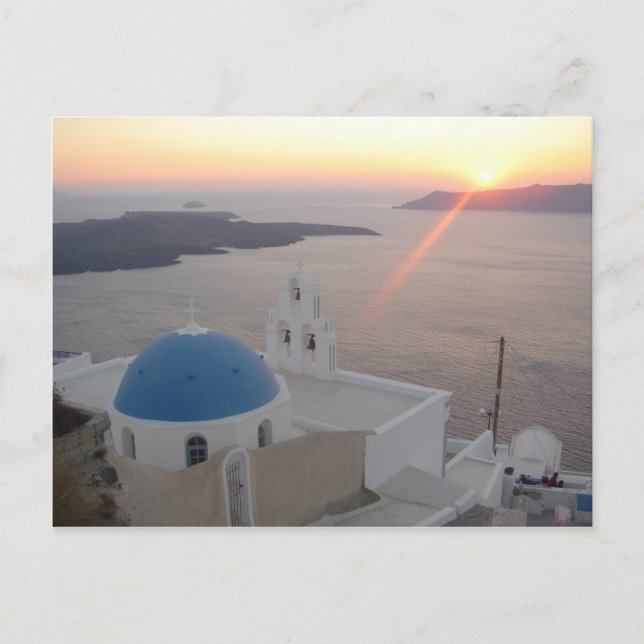 Santorini Sunset Postcard (Front)