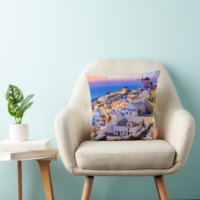 Santorini Throw Pillow (Chair)