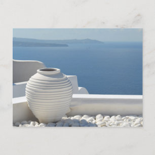 Santorini Urn Postcard