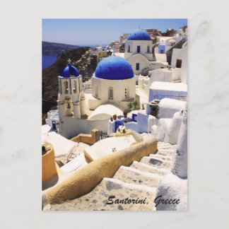 Santorini view postcard