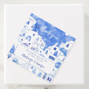 Santorini Wedding Thank You Favour Tags