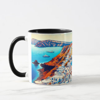 Santorini, Where Every Moment Shines Mug