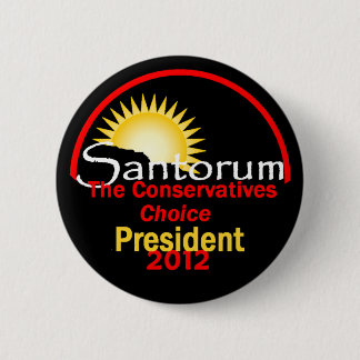 Santorum 2012 2 inch round button
