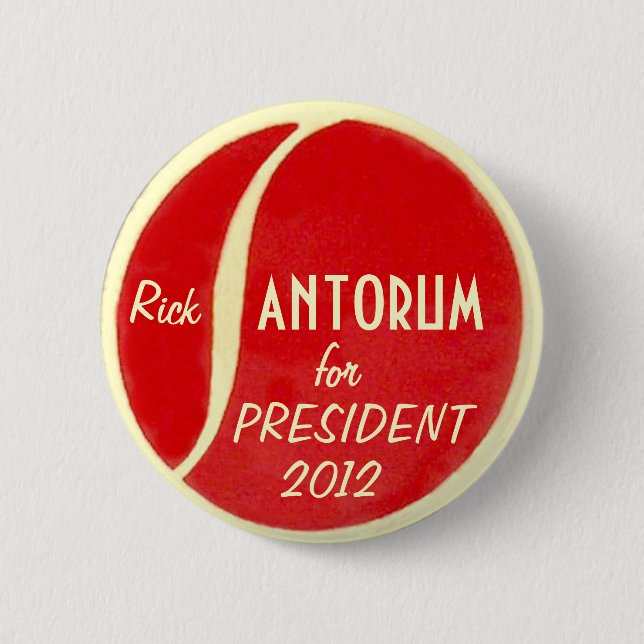 Santorum 2012 button (Front)