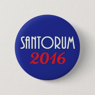 SANTORUM 2016 2 INCH ROUND BUTTON