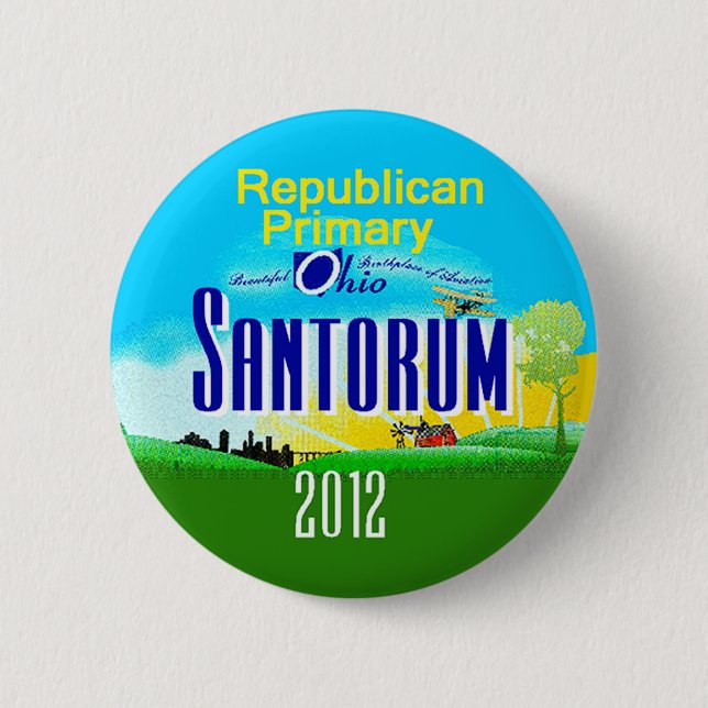 Santorum OHIO Button (Front)