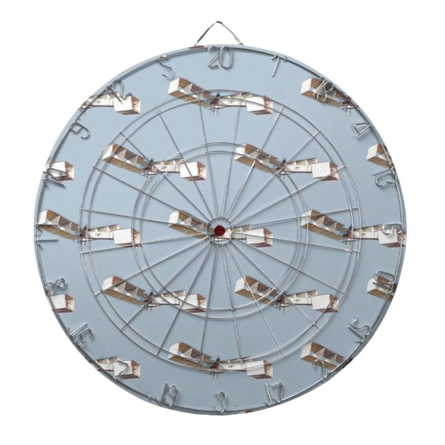 Santos-Dumont 14-Bis Airplane Dartboard (Front)