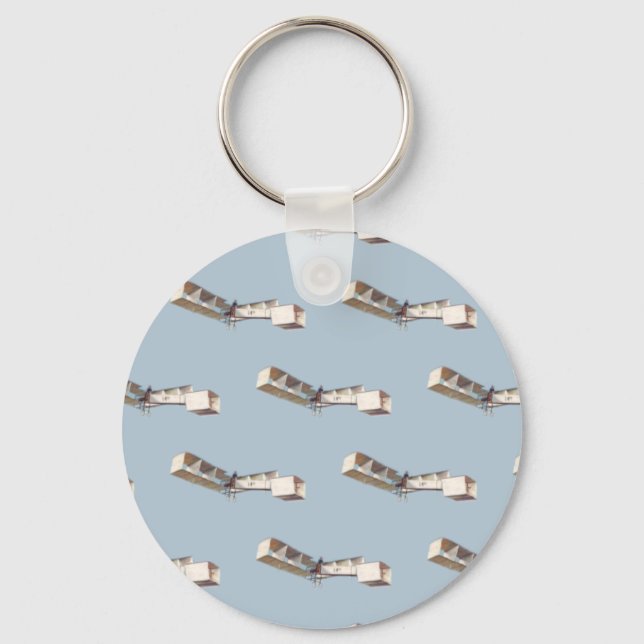 Santos-Dumont 14-Bis Airplane Keychain (Front)