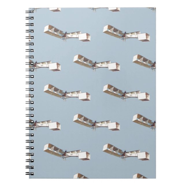 Santos-Dumont 14-Bis Airplane Notebook (Front)