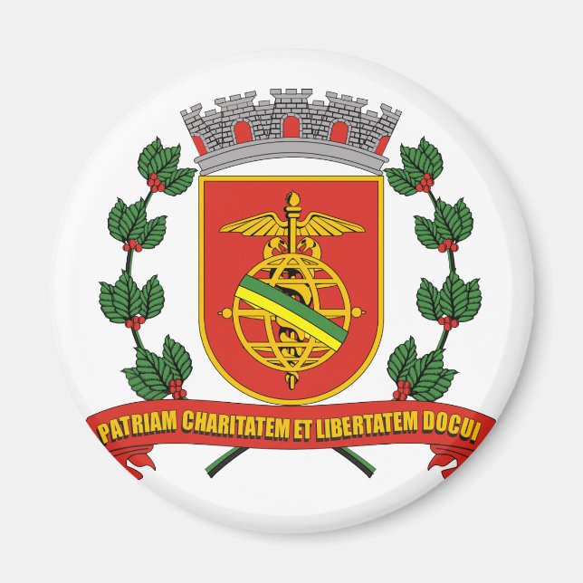 Santos SaoPaulo, Brazil Magnet (Front)