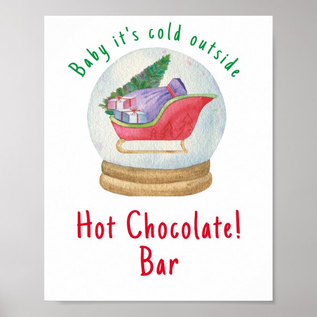 Sants sleigh - Hot chocolate bar Poster (Front)