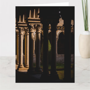 Sao Bento or Saint Benedict gothic cloister Thank You Card