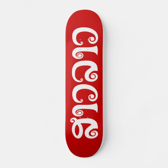 Sao Lao ✿ Lady Lao ✿ Laos / Laotian Language Skateboard (Front)