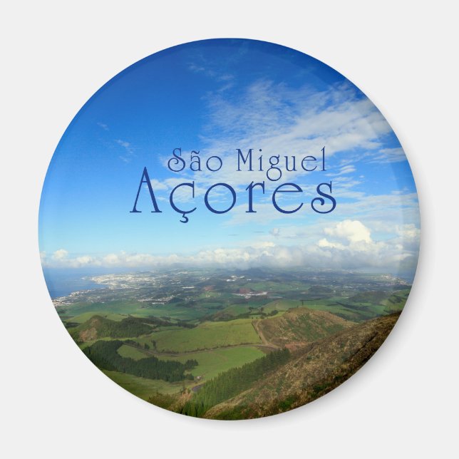Sao Miguel island Azores Magnet (Front)