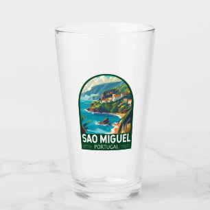 Sao Miguel Island Portugal Travel Art Glass