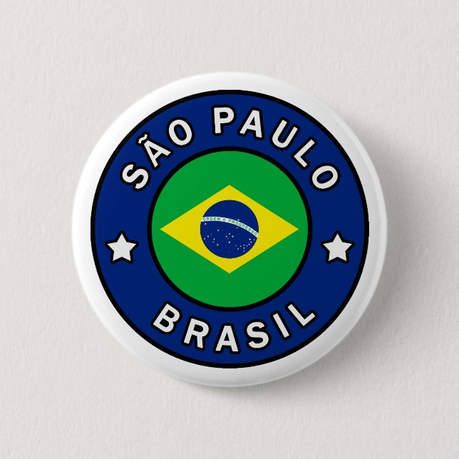 São Paulo Brasil 2 Inch Round Button (Front)