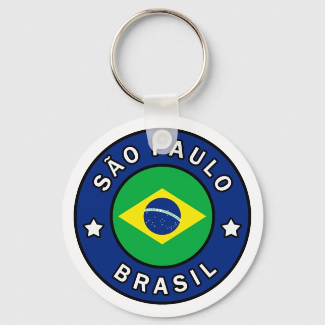 São Paulo Brasil Keychain (Front)