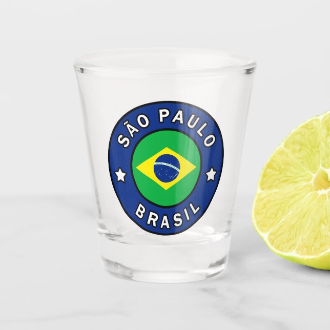São Paulo Brasil Shot Glass (Front)