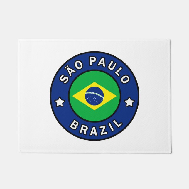 São Paulo Brazil Doormat (Front)